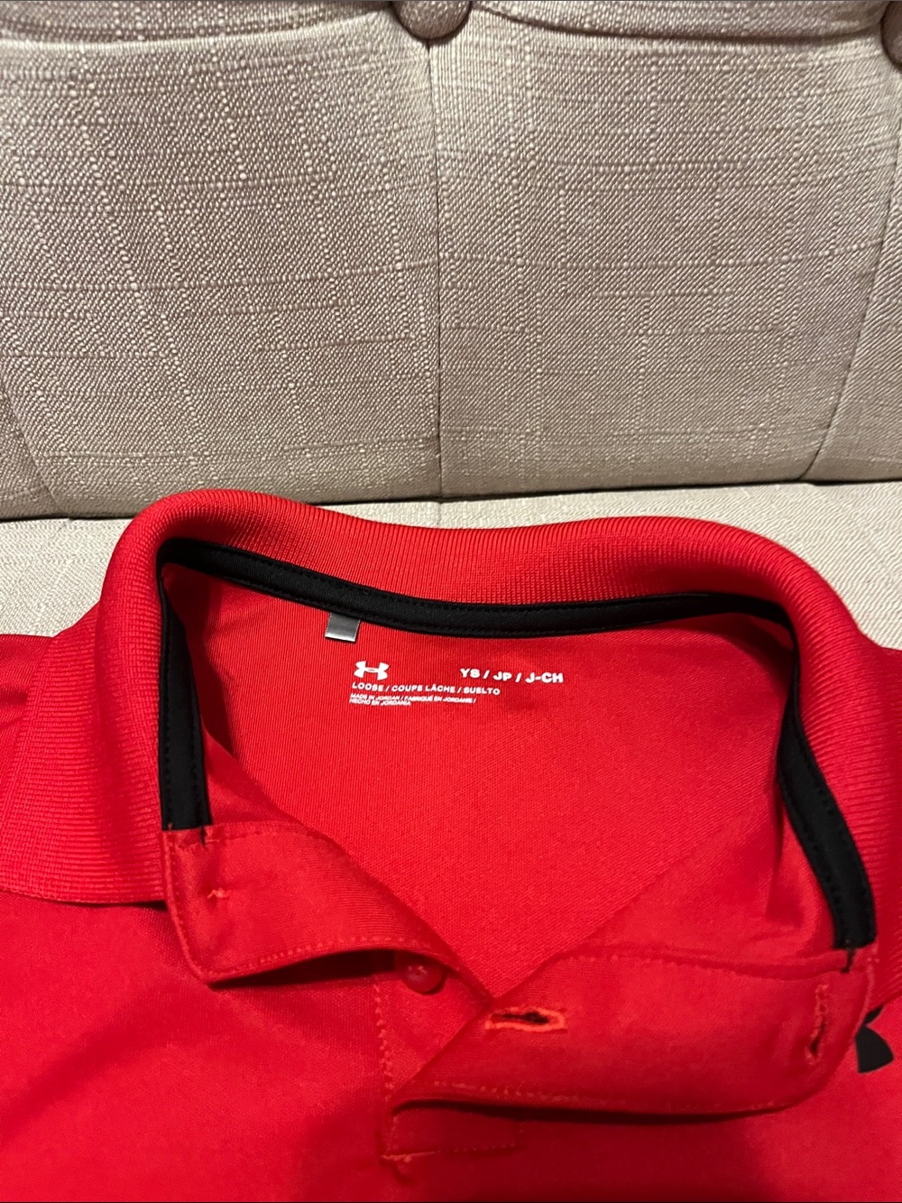 Under Armour Kids Short Sleeve Polo Pack - Black & Red - Picture 6 of 8